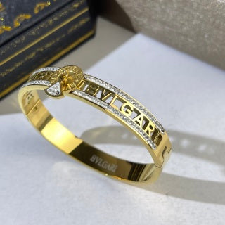 Bvlgari Two Tone Open Cuff Bracelet – Elegant Luxury Jewelry