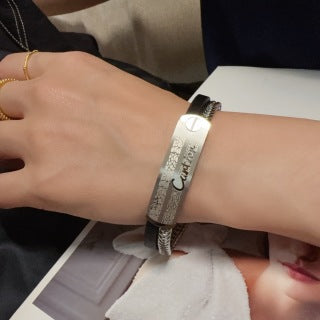 CARTIER Doriane Leather Link Bracelet