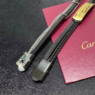 CARTIER Doriane Leather Link Bracelet