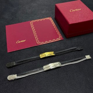 CARTIER Doriane Leather Link Bracelet