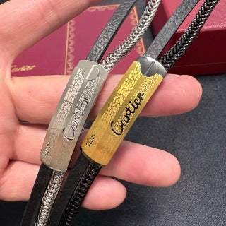 CARTIER Doriane Leather Link Bracelet