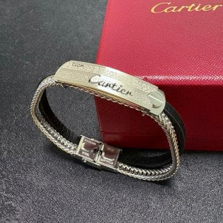 CARTIER Doriane Leather Link Bracelet