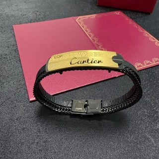 CARTIER Doriane Leather Link Bracelet