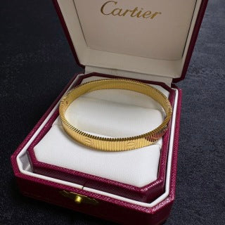 CARTIER Marvion Textured Screw Bangle