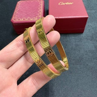 CARTIER Marvion Textured Screw Bangle