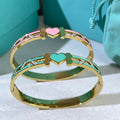 Tiffany Heart Enamel Cuff Bracelet – Colorful Luxury Jewelry