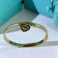 Tiffany Heart Tag Diamond Cuff Bracelet – Elegant Luxury Jewelry