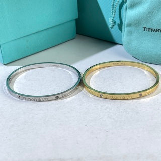 Tiffany 1837 Signature Engraved Cuff Bracelet – Classic Luxury Jewelry