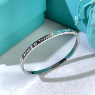 Tiffany 1837 Signature Engraved Cuff Bracelet – Classic Luxury Jewelry
