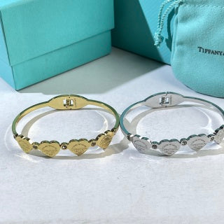Tiffany Heart Tag Charm Bangle Bracelet – Signature Luxury Jewelry