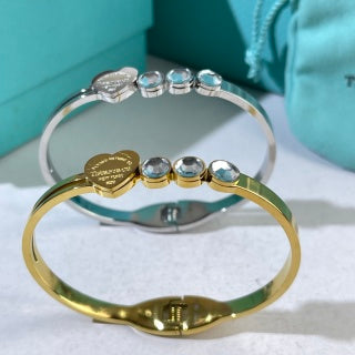 Tiffany Heart Tag Diamond Cuff Bracelet – Elegant Luxury Jewelry