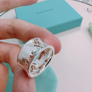 Tiffany 1837™ Wide Band Ring – Classic Sterling Silver Luxury Ring
