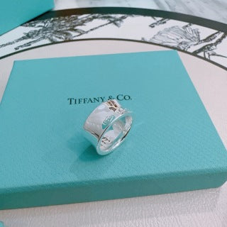 Tiffany 1837™ Wide Band Ring – Classic Sterling Silver Luxury Ring