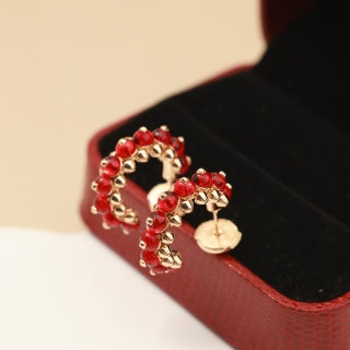 CARTIER Mirevia Color Arc Stud Earrings