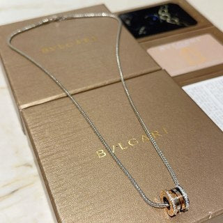 Bvlgari Silver Circle Pendant Necklace – Elegant Luxury Jewelry