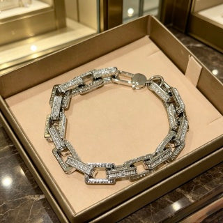 Bvlgari Serpenti Geometric Diamond Bracelet – Modern Italian Luxury Jewelry
