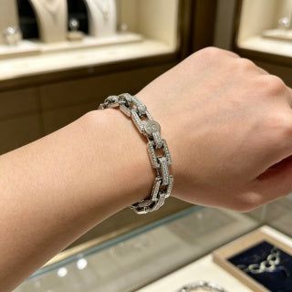Bvlgari Serpenti Geometric Diamond Bracelet – Modern Italian Luxury Jewelry