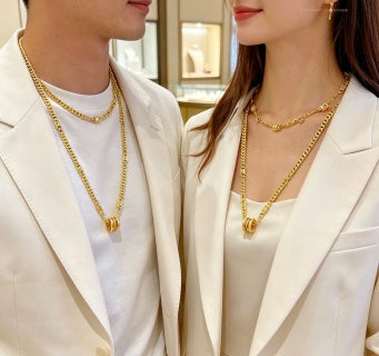 Bvlgari Gold Chain Pendant Necklace – Elegant Luxury Jewelry
