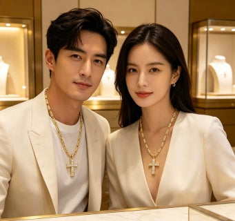 Bvlgari Gold Cross Pendant Necklace – Elegant Luxury Jewelry