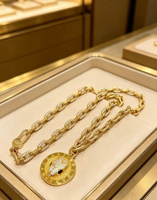 Bvlgari Gold Medallion Statement Necklace – Elegant Luxury Jewelry