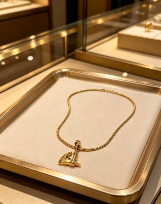 Bvlgari Gold Icon Pendant Necklace – Elegant Luxury Jewelry