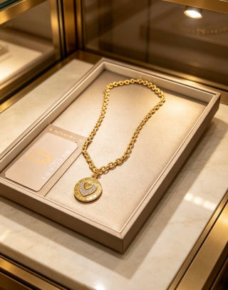 Bvlgari Gold Medallion Statement Necklace – Elegant Luxury Jewelry