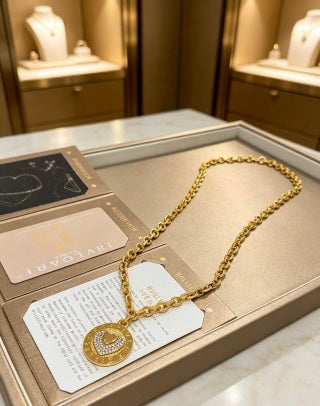 Bvlgari Gold Medallion Statement Necklace – Elegant Luxury Jewelry