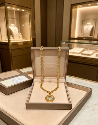 Bvlgari Gold Medallion Statement Necklace – Elegant Luxury Jewelry