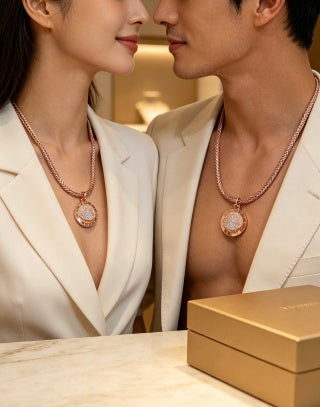 Bvlgari Rose Gold Medallion Pendant Necklace – Elegant Luxury Jewelry