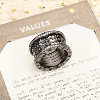 Bvlgari Multi Band Geometric Ring – Elegant Luxury Jewelry