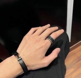 Bvlgari Multi Band Geometric Ring – Elegant Luxury Jewelry