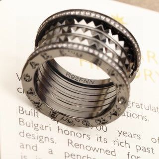 Bvlgari Multi Band Geometric Ring – Elegant Luxury Jewelry