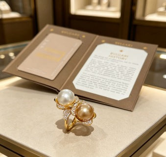Bvlgari Pearl Bloom Gold Brooch – Elegant Luxury Jewelry