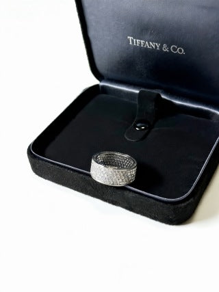Tiffany Diamond Pavé Band Ring – Classic Luxury Diamond Ring