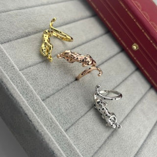 CARTIER Valoria Panther Sculpted Earrings