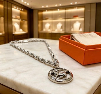 Hermès Medallion Chain Pendant Necklace