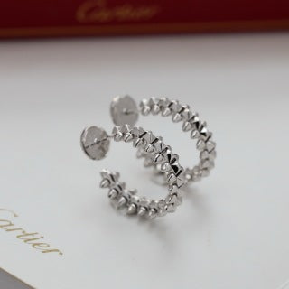 CARTIER Elviana Chain Arc Stud Earrings