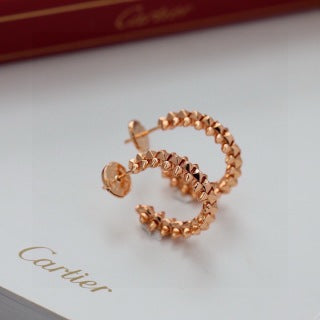 CARTIER Elviana Chain Arc Stud Earrings