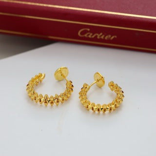 CARTIER Elviana Chain Arc Stud Earrings