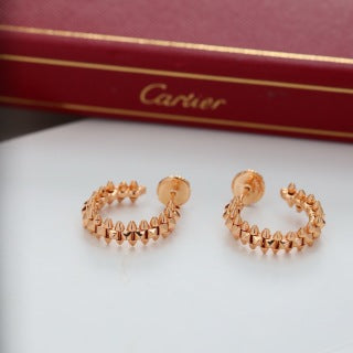 CARTIER Elviana Chain Arc Stud Earrings