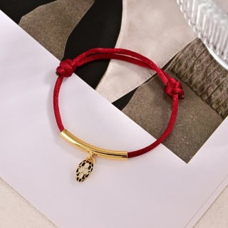 BVLGARI Red Cord Bracelet