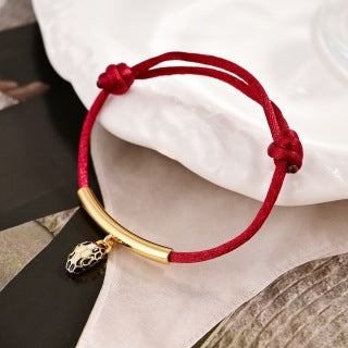 BVLGARI Red Cord Bracelet