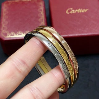 CARTIER Rosavelle Diamond Screw Bangle