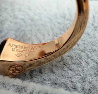 Hermès Double H Open Band Ring