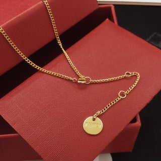 FENDI Pearl O’Lock Mini Charm Necklace