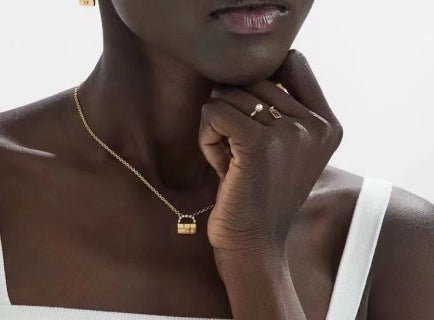 FENDI Peekaboo Miniature Bag Pendant Necklace