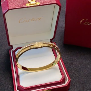 CARTIER Virelia Double Line Pavé Bangle