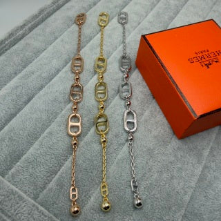 Hermès H Link Cascade Chain Bracelet