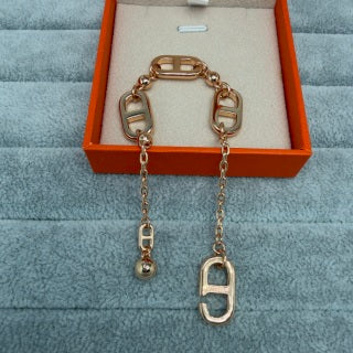 Hermès H Link Cascade Chain Bracelet