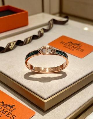 Hermès Lizard Leather Clic H Bracelet